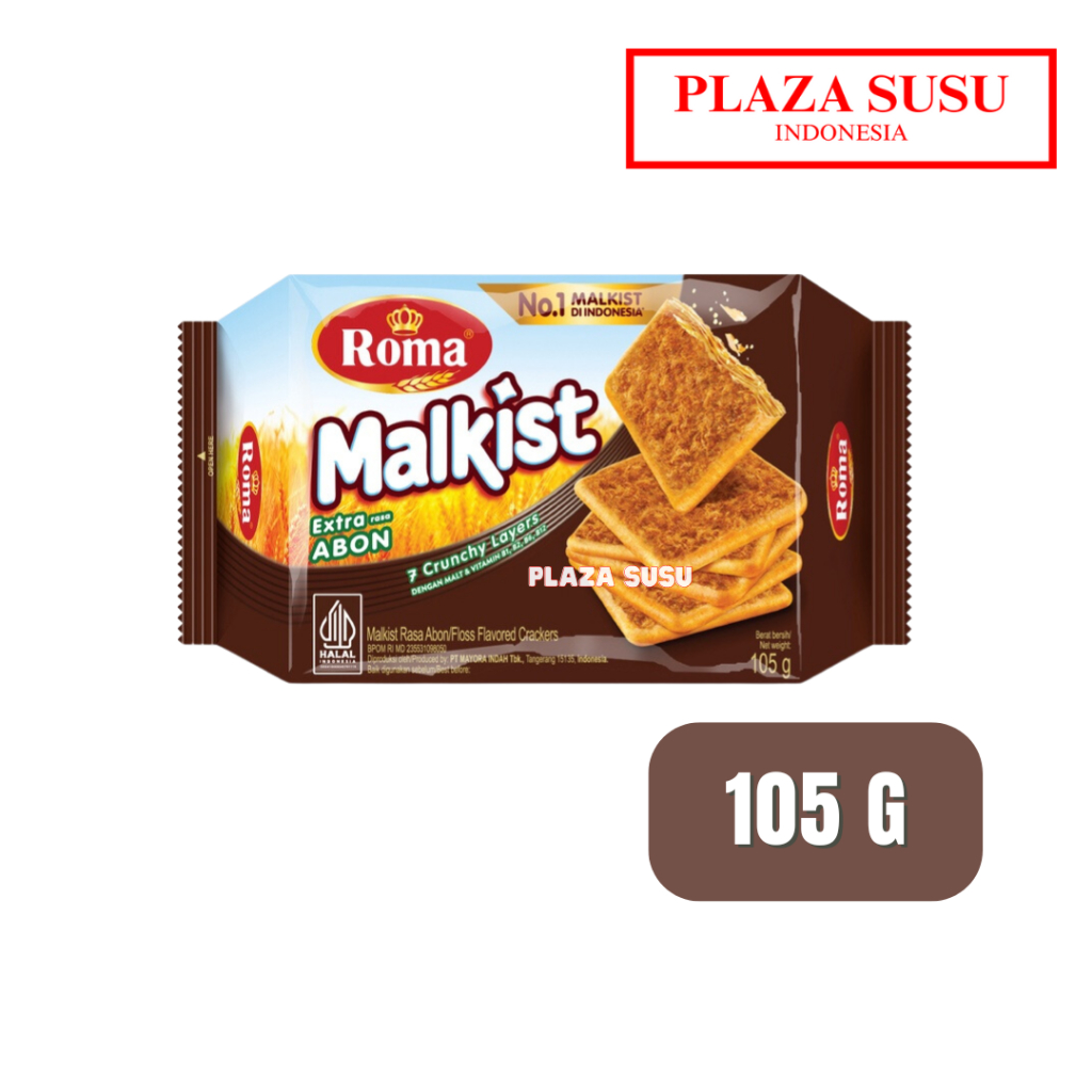 

ROMA MALKIST ABON CRACKER 105 G BISCUIT ROMA BISKUIT CRUNCHY LAYER ROTI KERING