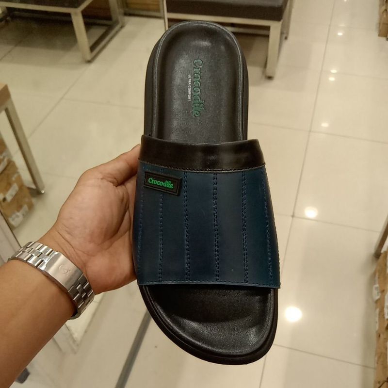 CROCODILE SANDAL SLIP ON DEWASA | SANDAL KULIT PRIA | ORIGINAL