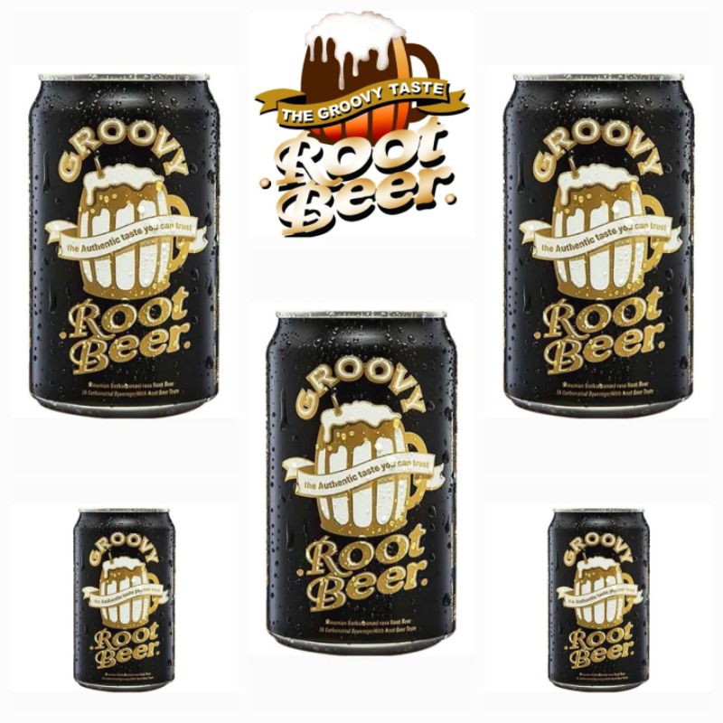 

Groovy Soft Drink Root Beer Minuman Berkarbonasi Kaleng 330 Ml