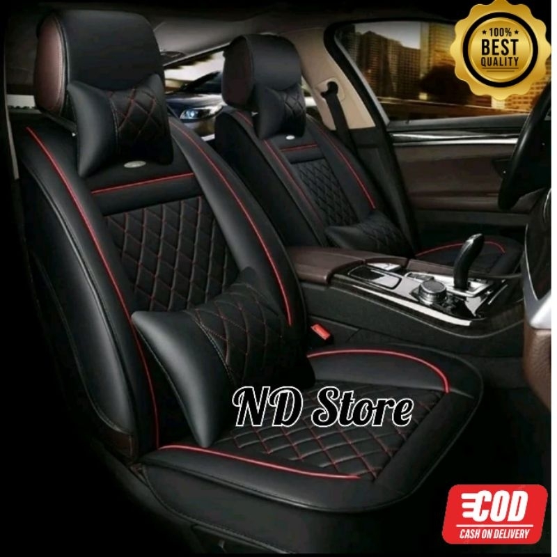 Sarung jok mobil avanza lama 2006-2011 cover jok mobil avanza old bahan kulit sintetis ferrari