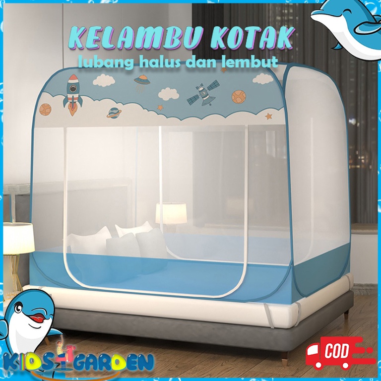 Terlaris KIDS GARDEN Kelambu Tidur Kelambu Lipat Anti Nyamuk Kelambu Anak dan Dewasa Kelambu Lipat K