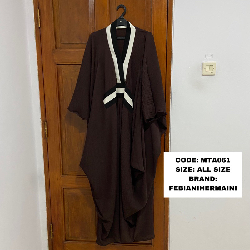 Febianihermaini Dress Coklat Tua