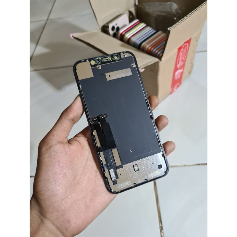 lcd dan ts iphone xr original copotan 100%