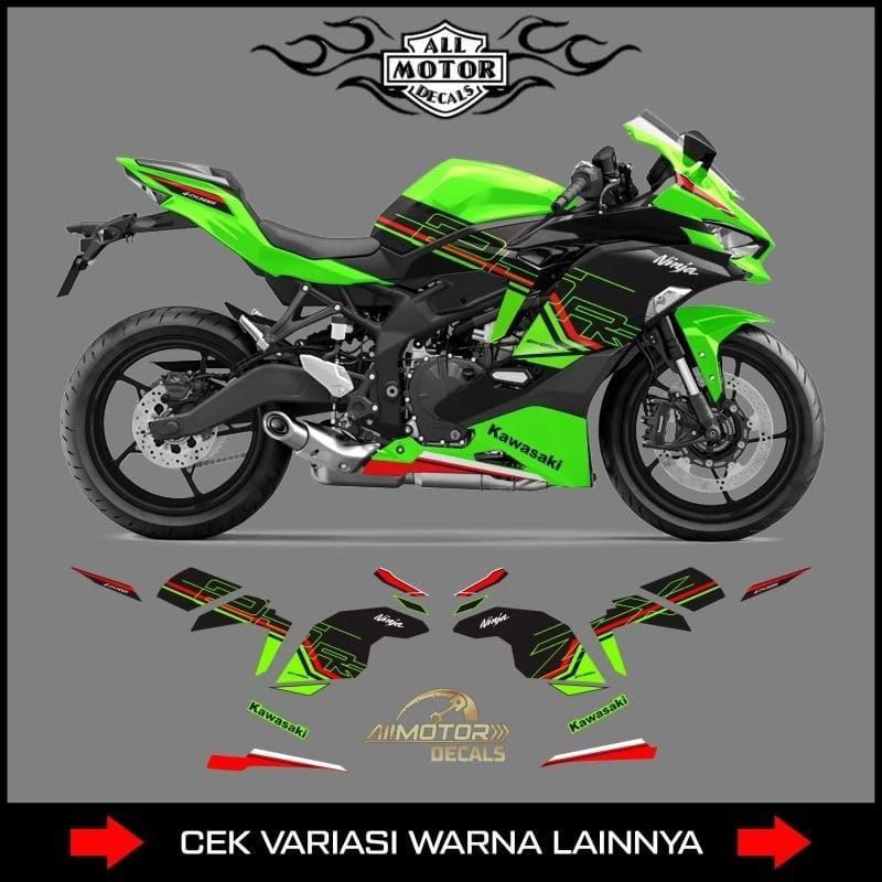 Decal Striping Ninja Zx 25R Stiker Variasi Motif Grafis Ori Simple