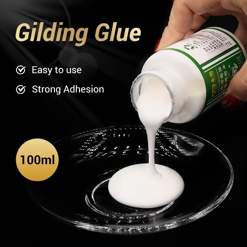 

Lem foil leaf adhesive lem water based lem gilding sheet foil emas 1ml KODE H1U4