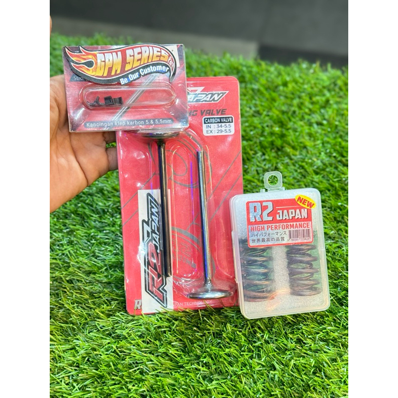klep R2 Japan Racing daun klep 34 29 klep 35 30 klep 36 31 Batang 5 n 5,5 5.5 R2 Japan original