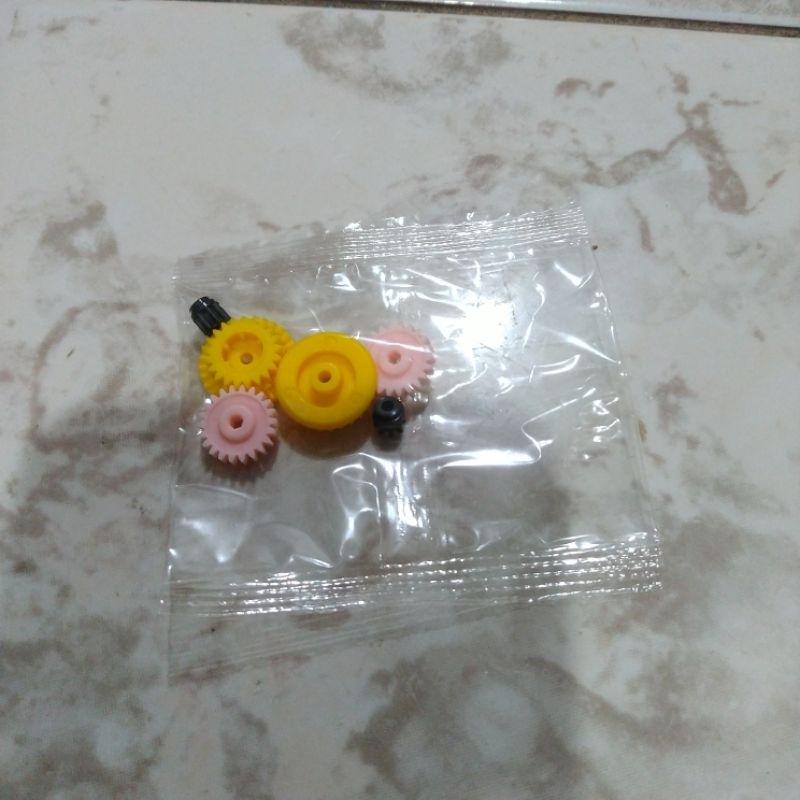 TAMIYA GEAR SET MS / MA CHASSIS RATIO 3.7:1 (KUNING PINK)