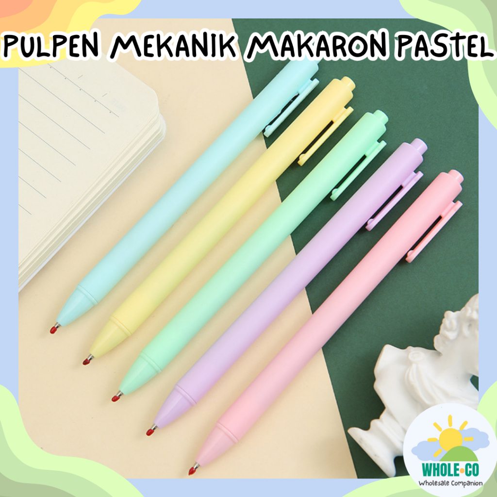 

Pulpen Mekanik Pastel Pena Makaron Aesthetic Alat Tulis Korea Premium Lucu Unik Imut Grosir Termurah COD
