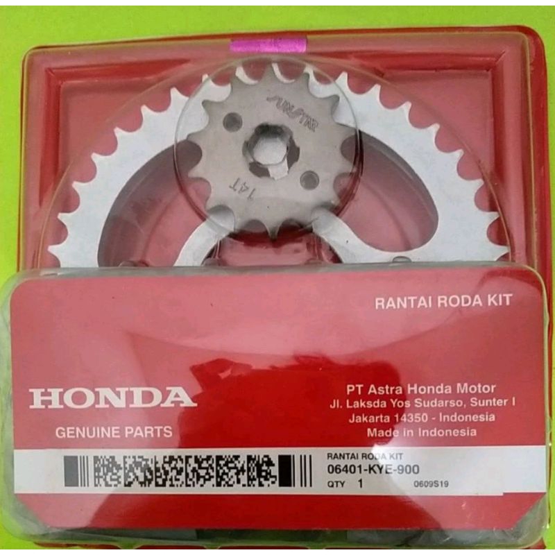 Gear set KYE Honda megapro new cb 150R cbr 150 original