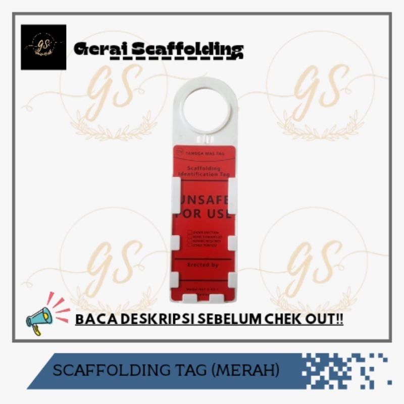 SCAFFOLDING TAG (MERAH)