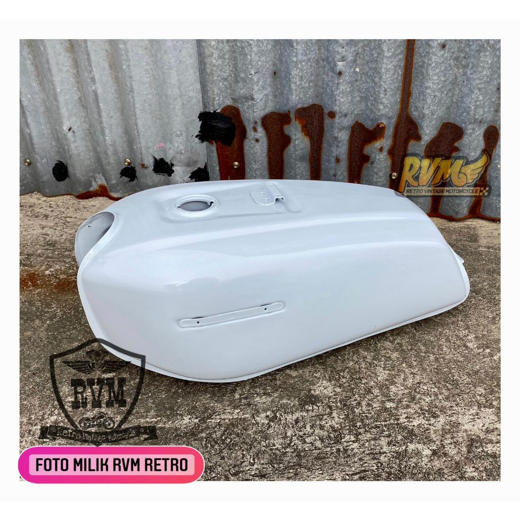 TANGKI BENSIN HONDA GL 100 TENGKI GL 100 PUTIH