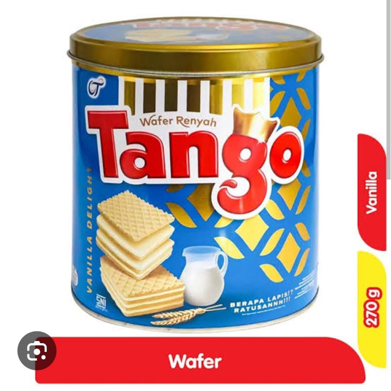 

Tango Vanilla 270gram Kaleng