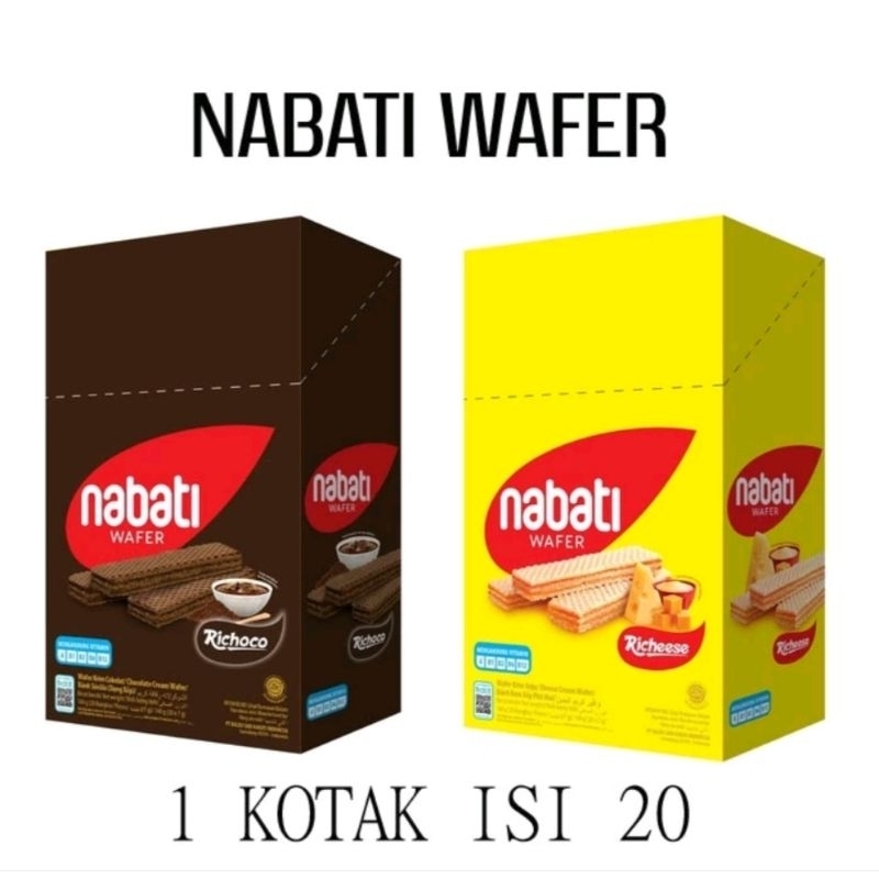 

Nabati Wafer 1 Kotak Isi 20