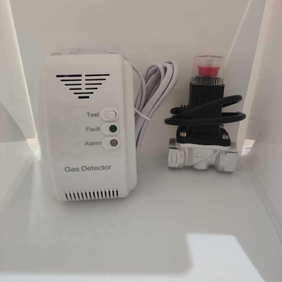 Gas Detector Gas Detektor Alarm Gas + Solenoid Alarm Gas Detector