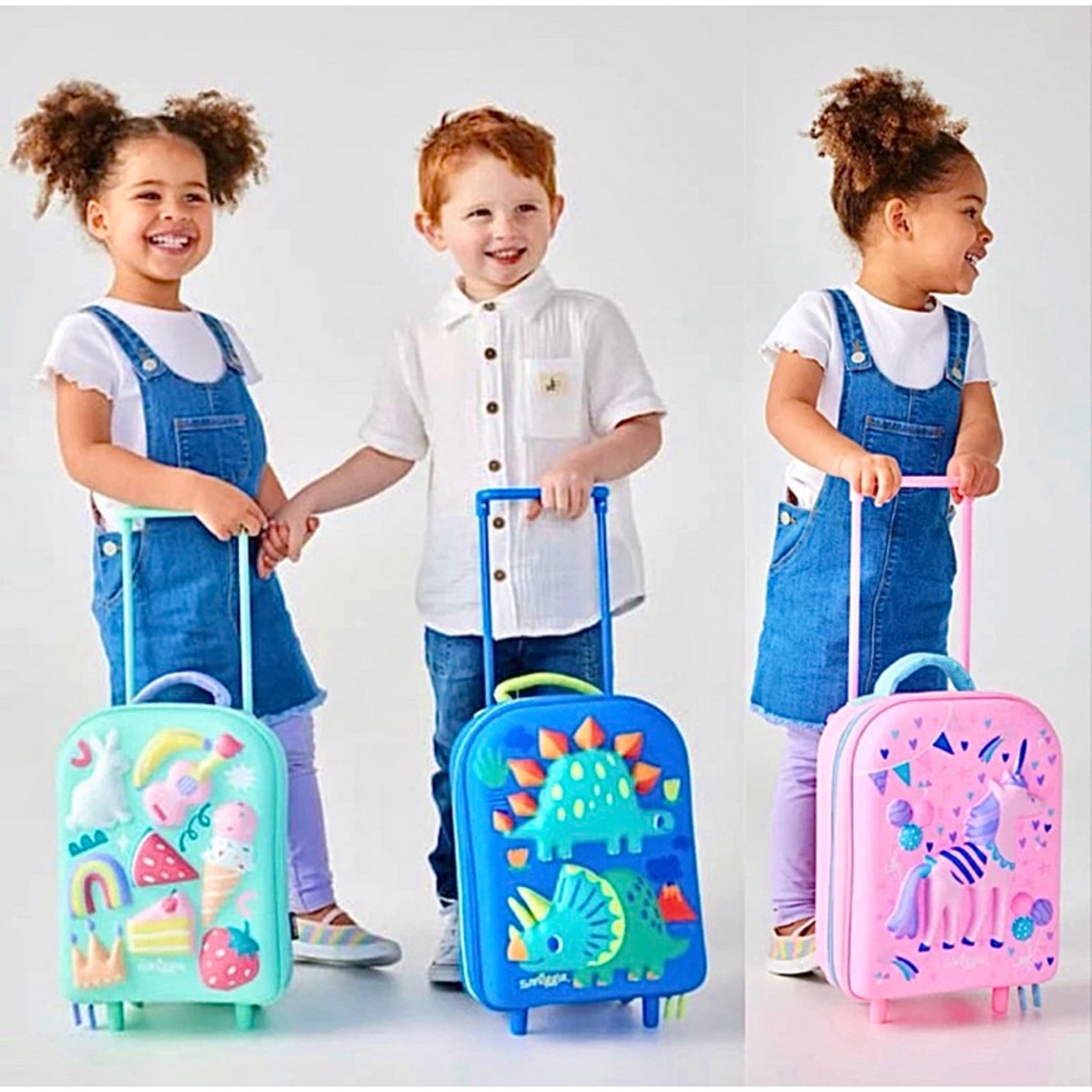 BISA COD/TROLLEY TINY TEENY GLIDE BLUE / TROLI ANAK TK /TROLY SMIGGLE / TAS TROLY ANAK MURAH