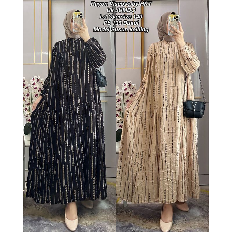 Gamis Rayon By HKT 1172✨