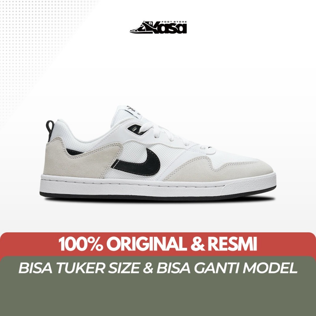 Sepatu Seakers Pria SB Alleyoop White Black