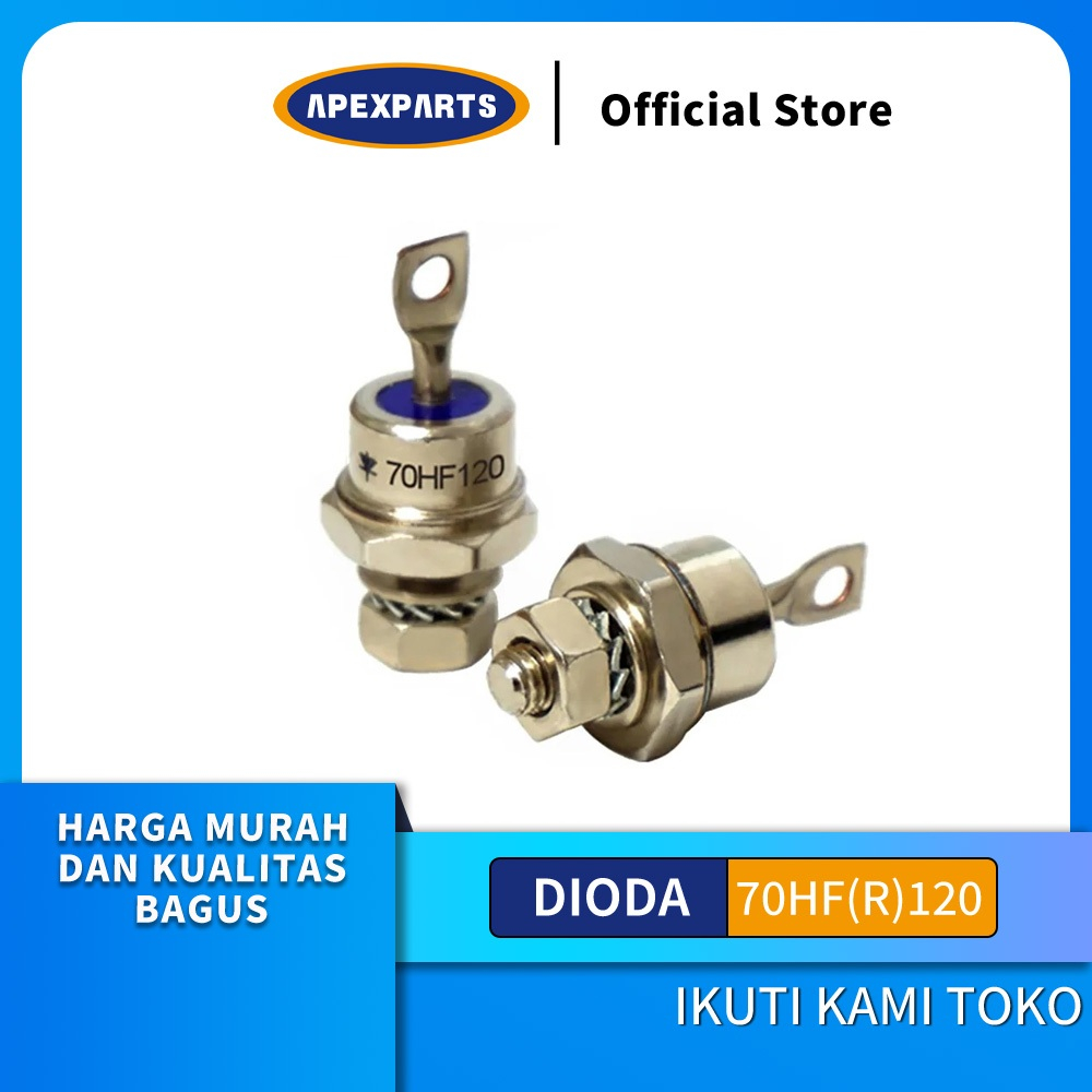 70HFR120 DIODA STUD BAUT 70HFR120 DAN 70HF120 DIODA BAUT 70A 70 HFR 120 / 70 HF - 70HF120 JunDW