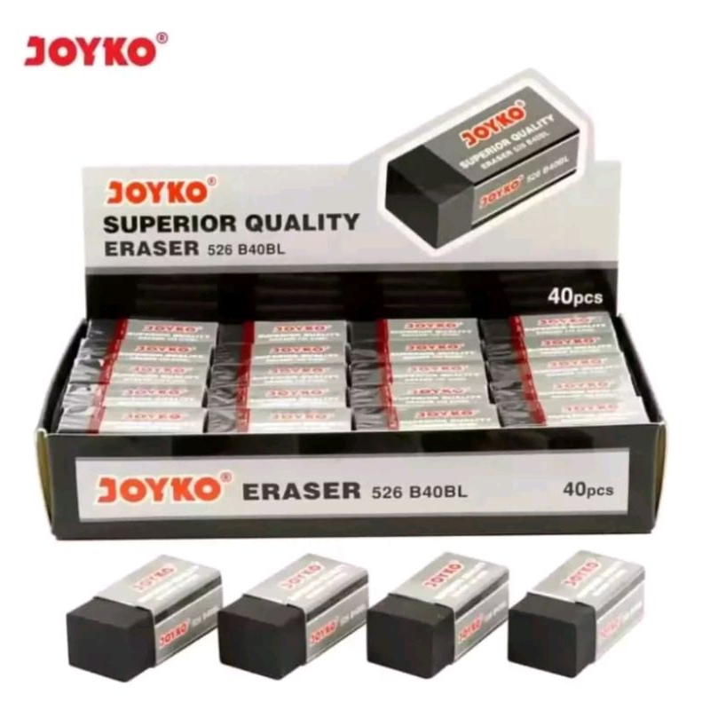 

(1pak / 40pcs) Hapusan Joyko hitam - kecil/penghapus Joyko/hapusan joyko putih