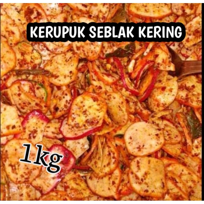 

[1kg] Kerupuk Seblak Kering kencur daun jeruk Bunda Alfi ~ pedas nagih