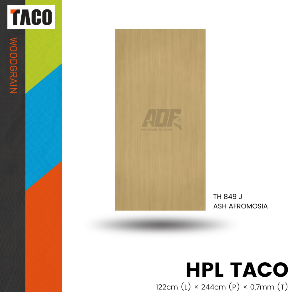 TACO HPL TH 849 J ASH AFROMOSIA