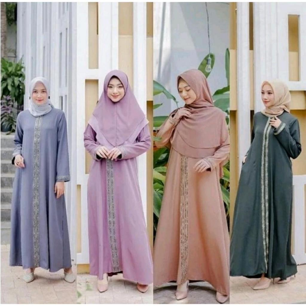 Abaya hitam polos jetblack turkey modern baju gamis wanita remaja