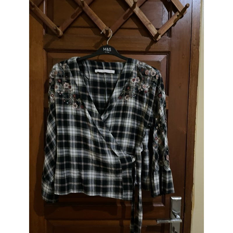 Kimono Flanel Zara Trafaluc Collection Outer