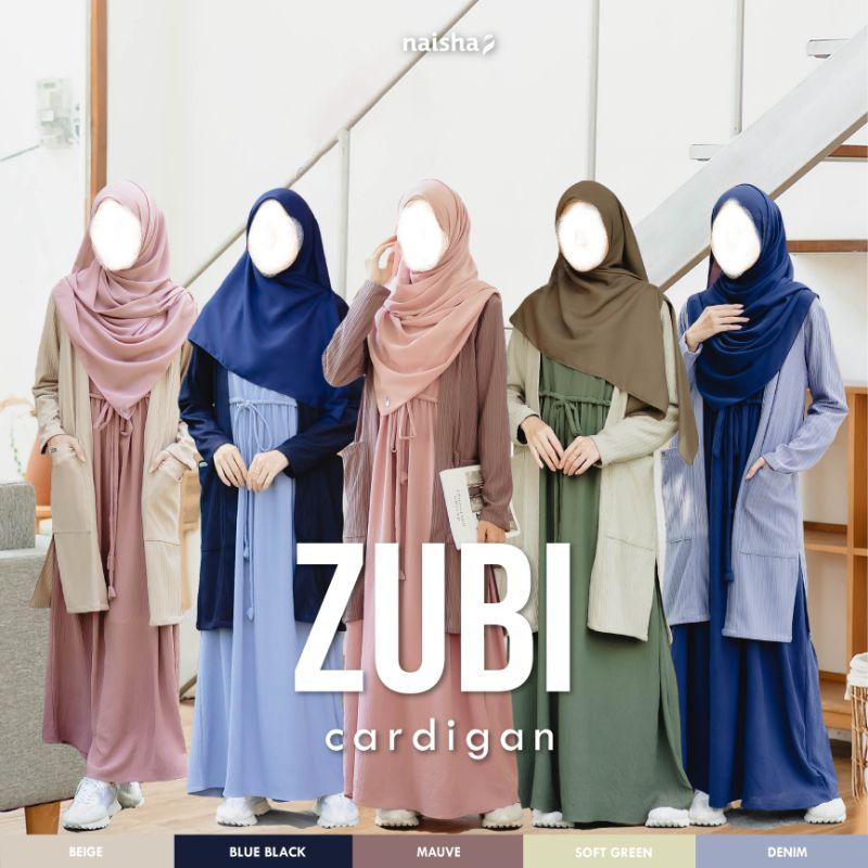 ZUBI CARDIGAN - LONG CARDIGAN - CARDIGAN MUSLIMAH