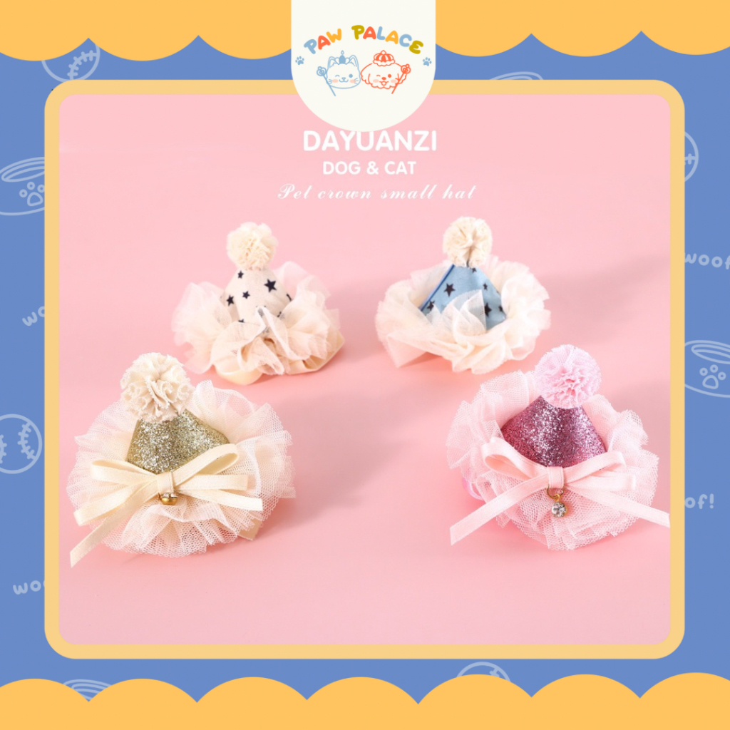 Aksesoris Topi Hewan Peliharaan Anjing Kucing - NACHO