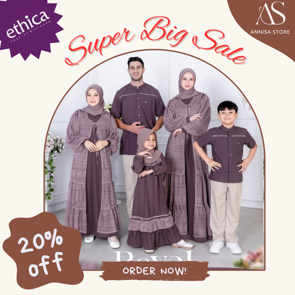 BAJU SARIMBIT KELUARGA ETHICA ROYAL 35 PLUM MALAGA  / BAJU SARIMBIT FAMILY COUPLE  ETHICA ROYAL 35 P