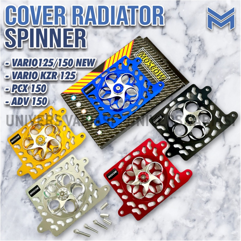 COVER RADIATOR SPINER SPINNER PUTAR KIPAS untuk MOTOR VARIO 125 / 150 HONDA VARIO 125 FI  NEW HONDA 