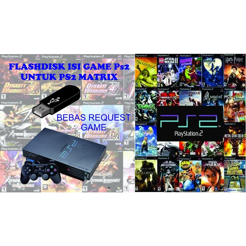 TERLARIS Flashdisk isi full game ps2 Terbaik