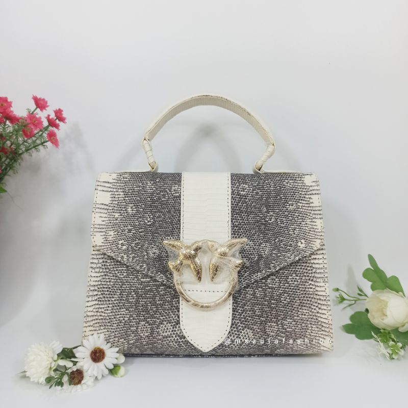 Hand Bag Leather Biawak Mini Bag Leather Tas Kulit Asli Tas Reptil TB01B