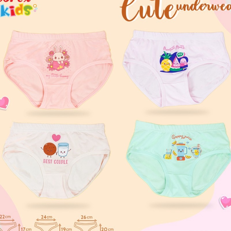 COD cd celana dalam segitiga anak sorex kids girl seri na 41 42 47 452 44 453