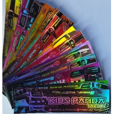

Stiker tunggal jaya edisi card hologram 13 pcs