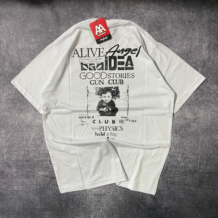 KAOS DISTRO PRIA / T-SHIRT STREETWEAR DISTRO / BAJU DISTRO PRIA / BAJU KAOS DISTRO COWOK / WHITEE TE