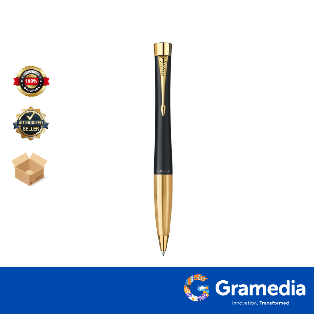 

Gramedia Surabaya - Parker Urban Matte Black Gold Trim Ballpoint TW S073582