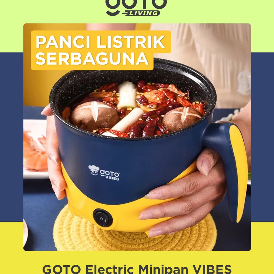 TERBARU Goto Vibes Electric Pan Panci Listrik Elektrik Serbaguna Multifungsi
