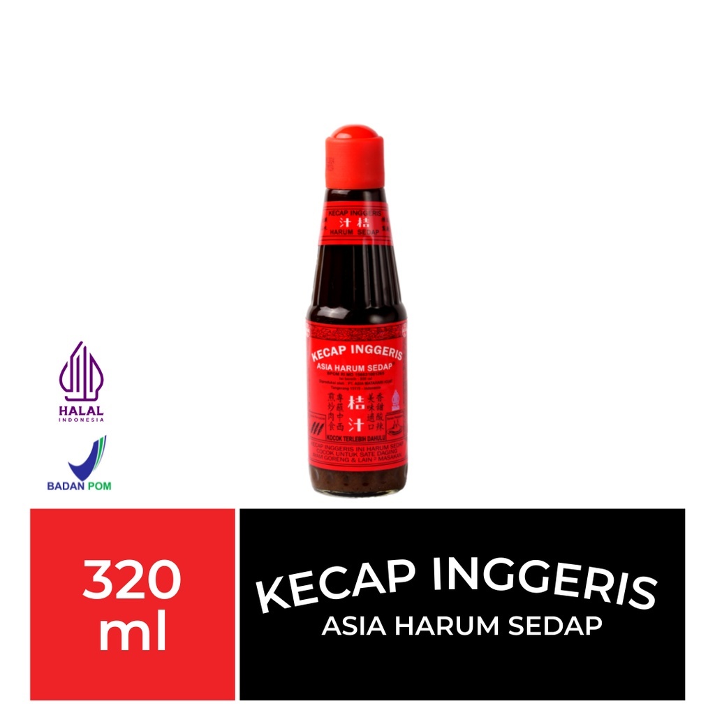 

Kecap Inggeris Asia Harum Sedap(320 ML)