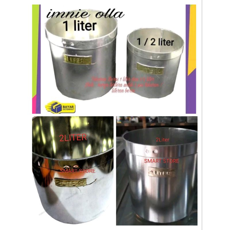 Literan Beras 2 Liter - Takaran Beras 2 Liter - Ukuran Beras 2 Liter - Canting Beras 2 Liter - Beras