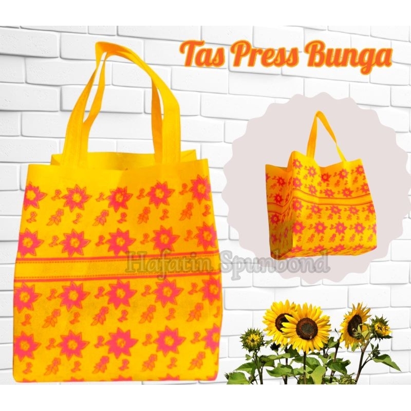 

1lusin TAS BERKAT PRESS MOTIF SABLON BUNGA TAS HAJATAN UK 22