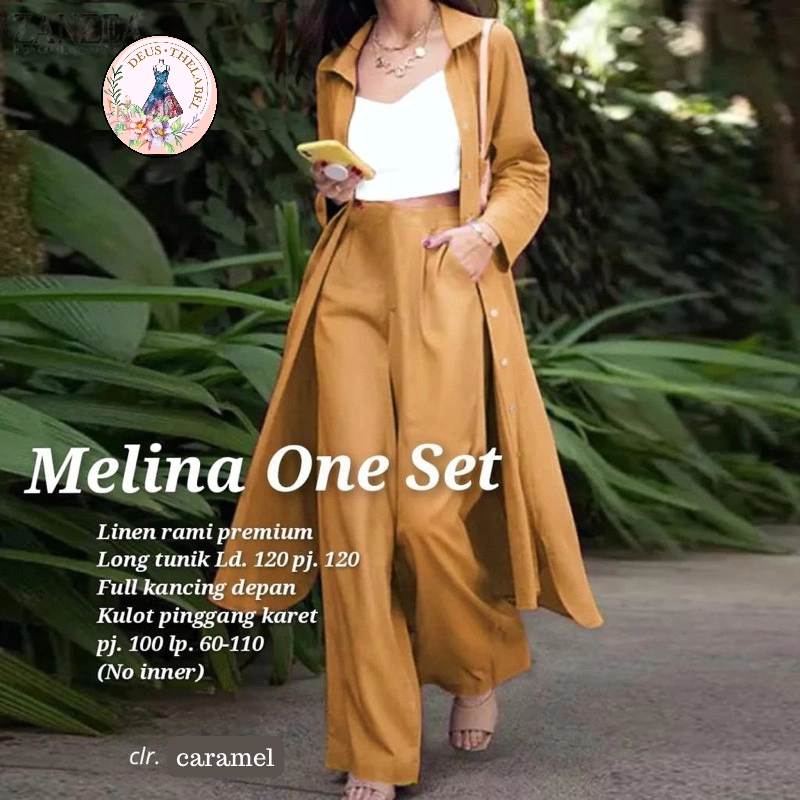 MELINA ONE SET TANPA INNER [ READY STOCK ]