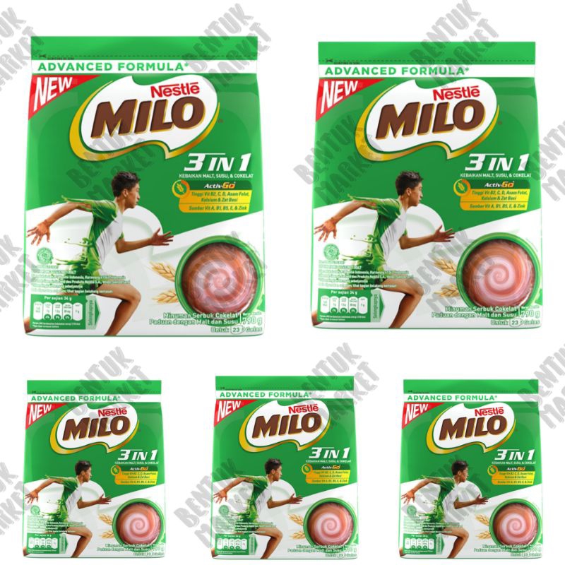 

MILO 3in1 Active Go 790gr / Susu Bubuk / Susu Coklat