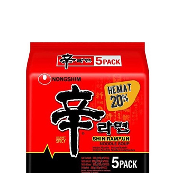 

Ready Stok Shin Ramyun Mushroom Mie Instan 5 x 12 gr