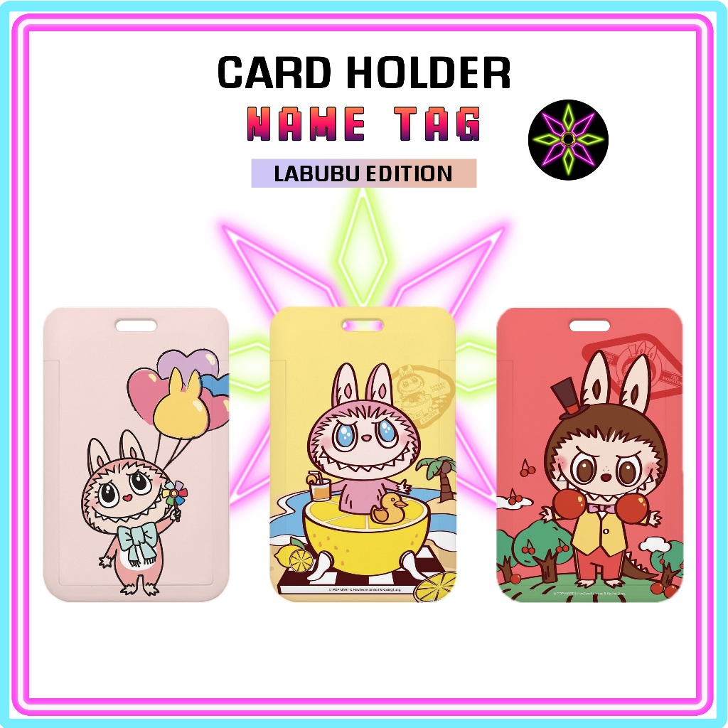 

Hikari Print ID Card Holder Labubu Edition Nametag Tanpa Tali Card Holder Tempat Kartu Edisi Labubu