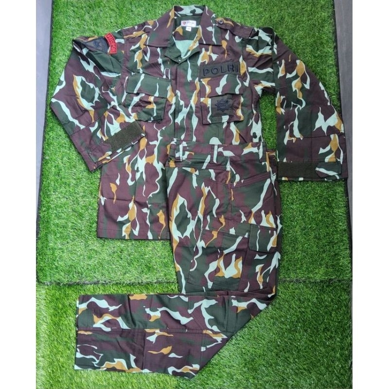 Seragam PDL Tactical Loreng Jatah Brimob