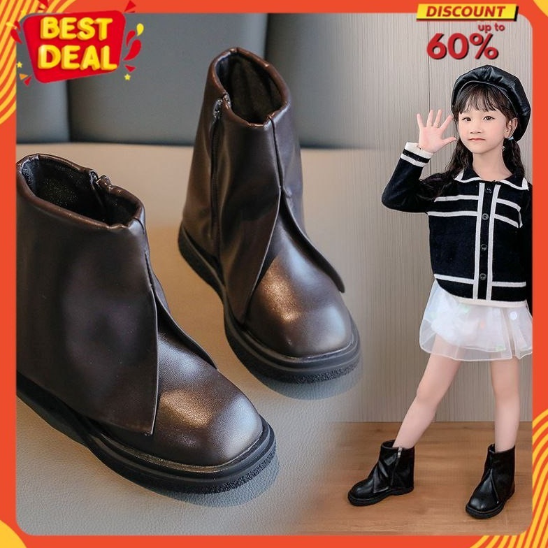 ART X16Z BestDeal Sepatu boot Boots buts bot Anak Anak Perempuan Korean cewek Kulit leather sintetis