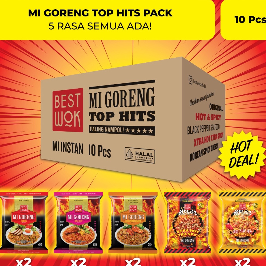 

MEGA SALE Best Wok Mi Goreng Top Hits Pack 1 Pcs
