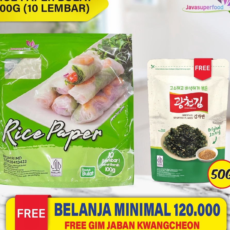 

Terlaris BELI 3 GRATIS 1 Rice Paper 1G Banh Trang High Quality Rice Paper Kulit Lumpia Vietnam Rice Paper rice roll spring roll