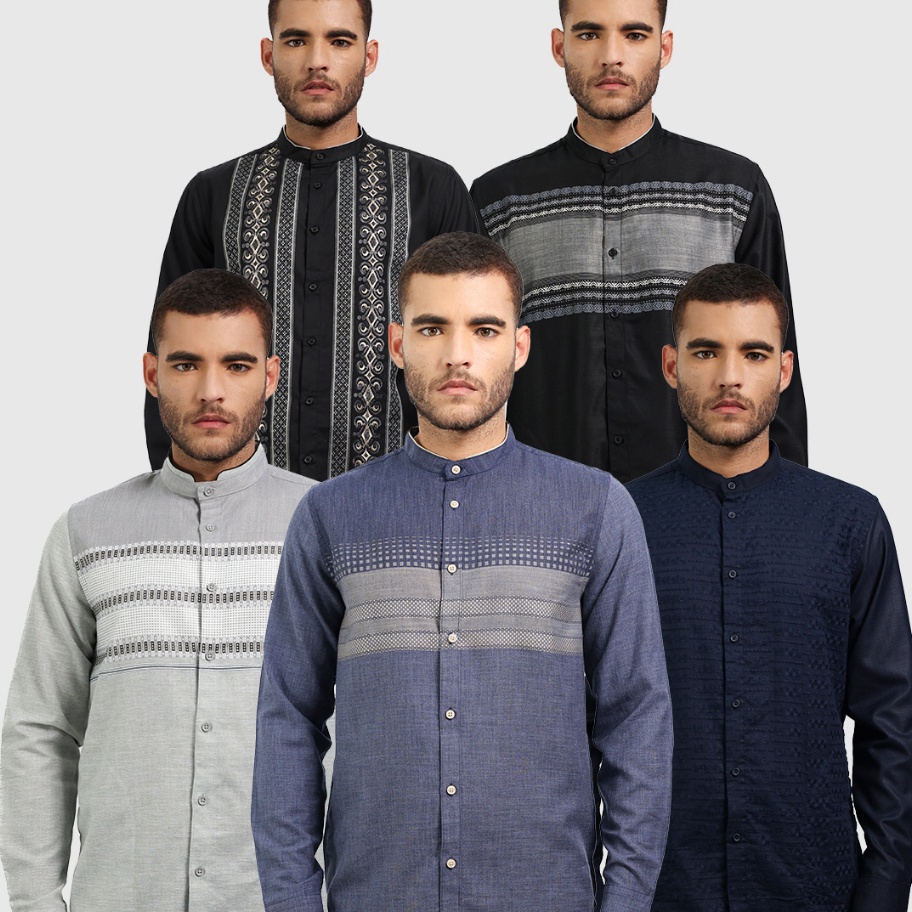 XG34448 MOC Baju Koko Lengan Panjang Pria Collection 1